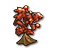 Großer roter Baum
