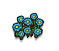 Blumenbeet (blau)