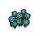 Blumenbeet (blau)